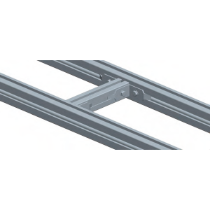 Corner connector for aluminum ladder tray